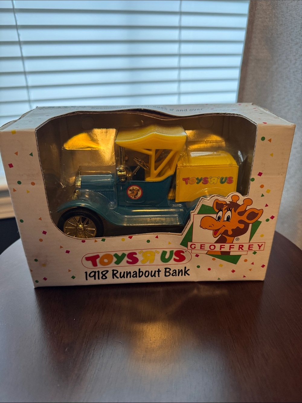 Geoffrey 1918 Runabout Bank - Blue & Yellow